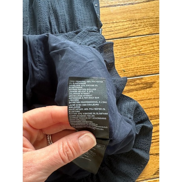 Ba&Sh Isa Dress Dark Navy, Size 1(small) NWT - Picture 10 of 11